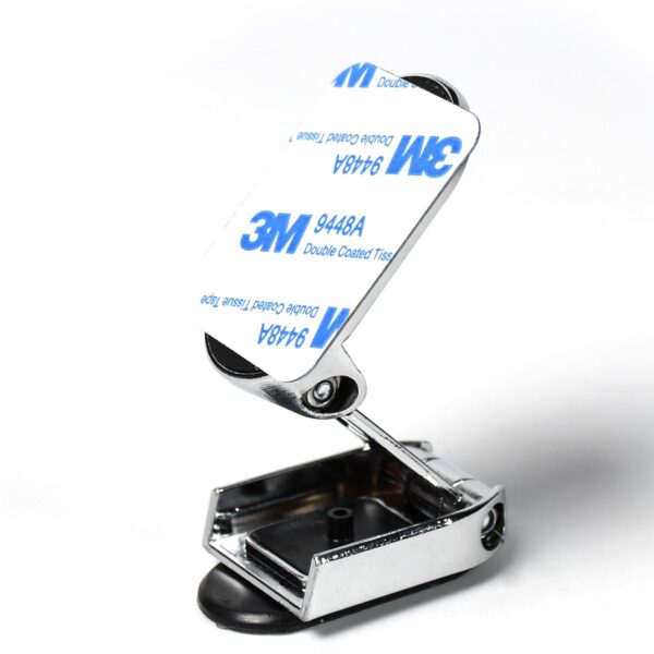 360 Degree Rotating Magnetic Car Phone Holder | Metal Folding Car Phone Holder | New Alloy Folding Magnetic Car Phone Holder (Pack of 1) (X621) - Image 3