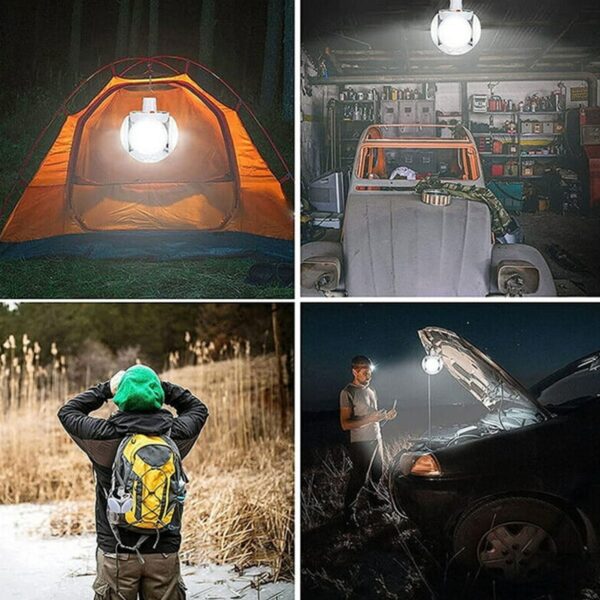 Solar Multi-Functional Emergency LED Light Bulb with USB Charging, (X435) - Image 11