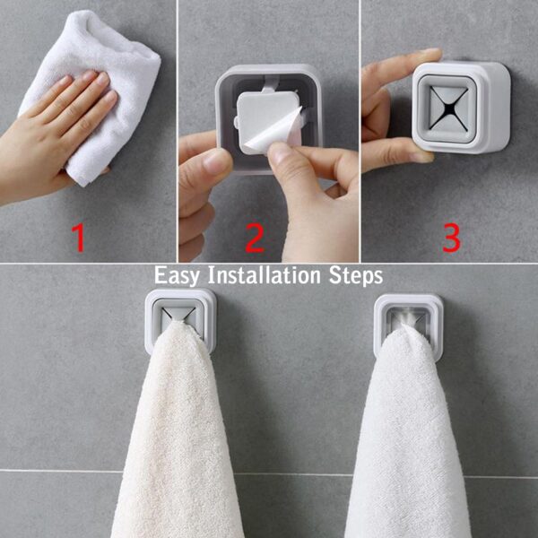 4 Pc Towel Holder mostly used in all kinds of bathroom purposes for hanging and placing towels for easy take-in and take-out purposes. - Image 11