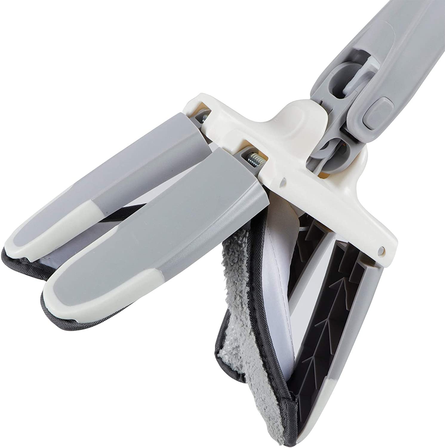 X Shape Mop or Floor Cleaning Hands-Free Squeeze Microfiber Flat Mop System 360° Flexible Head, Wet and Dry mop for Home Kitchen with 1 Super-absorbent Microfiber Pads. - Image 9