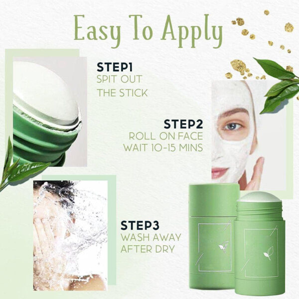 Green Tea Purifying Clay Stick Mask for Acne & Oil Control - Image 3