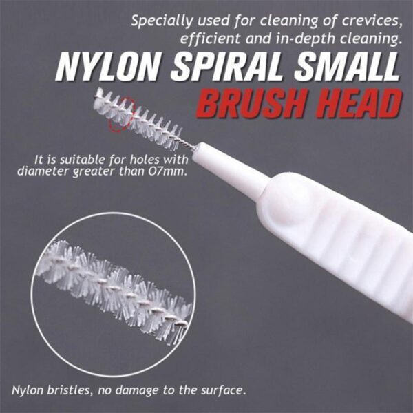 10pcs Shower Nozzle Cleaning Brush, Reusable Multifunctional Shower Head Anti-Clogging Small Brush (MKK+(X80) - Image 10