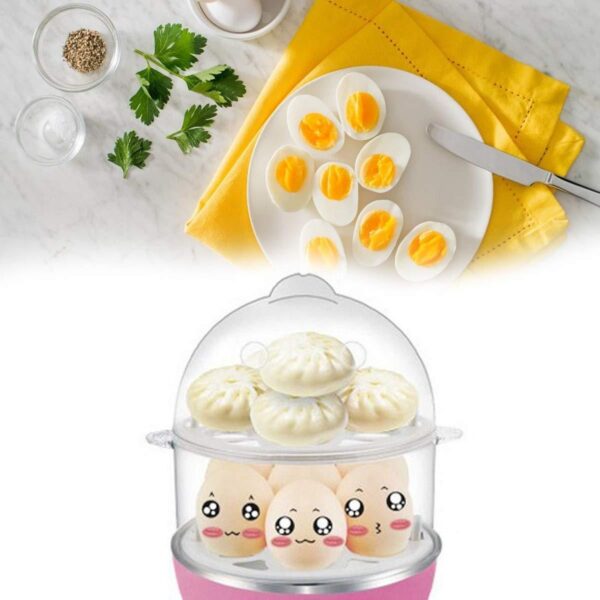 Multi-function 2 Layer 14 Egg Cooker Boilers  Steamer (X762) - Image 2