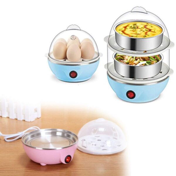 Multi-function 2 Layer 14 Egg Cooker Boilers  Steamer (X762) - Image 4