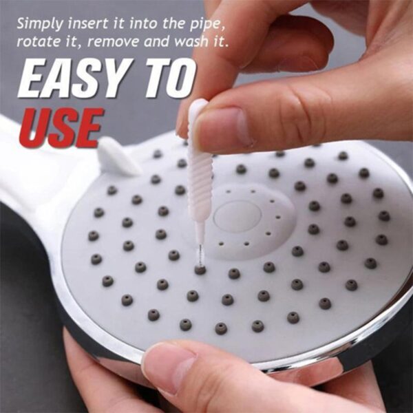 10pcs Shower Nozzle Cleaning Brush, Reusable Multifunctional Shower Head Anti-Clogging Small Brush (MKK+(X80) - Image 11