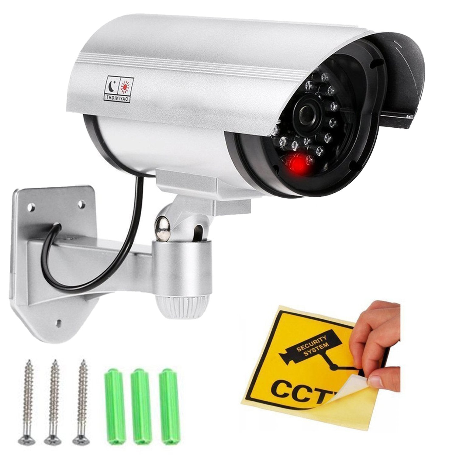Wireless Security CCTV False Outdoor Fake Dummy Piece IR Camera - Image 5