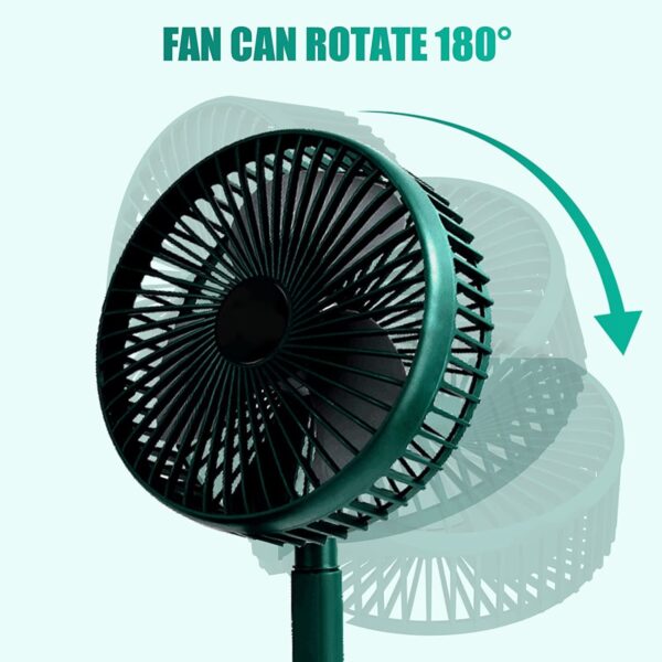 Telescopic Electric Desktop Fan, Height Adjustable, (Battery Not Include / Button Not included) (X633) - Image 4