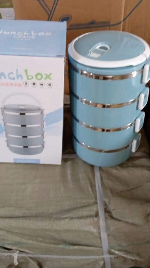 Multi Layer Stainless Steel Hot Lunch Box (4 Layer) (X325) - Image 6