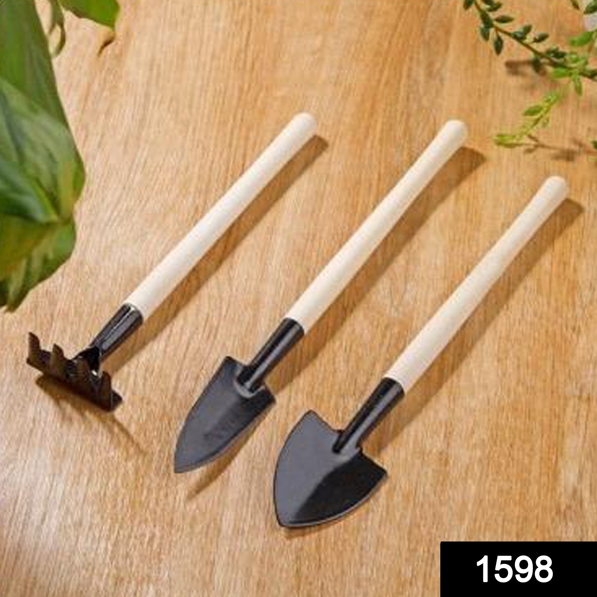 Kid's Garden Tools Set of 3 Pieces (Trowel, Shovel, Rake) - Image 2