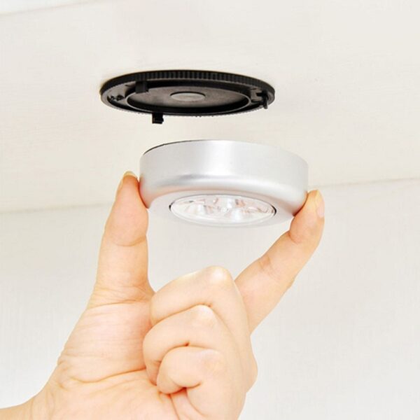 3 Led Cordless Stick Tap Wardrobe Touch Light Lamp (X492)