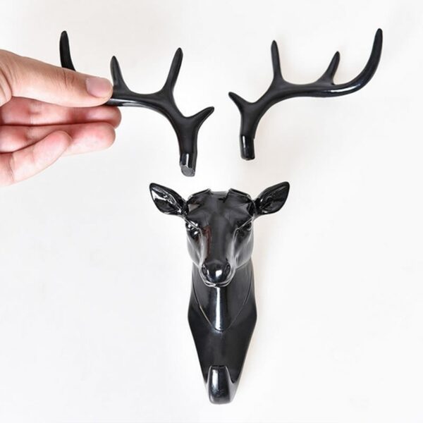 Deer Head Self Adhesive Wall Door Hook Hanger (X807) - Image 5