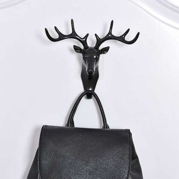Deer Head Self Adhesive Wall Door Hook Hanger (X807) - Image 4