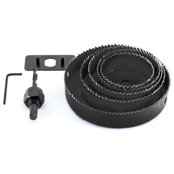 8-Piece Set Carbon Arbored Adjustable Hole Saw Set Round Circular (64 mm, 76mm1 89mm, 102mm & 127mm) - Image 7