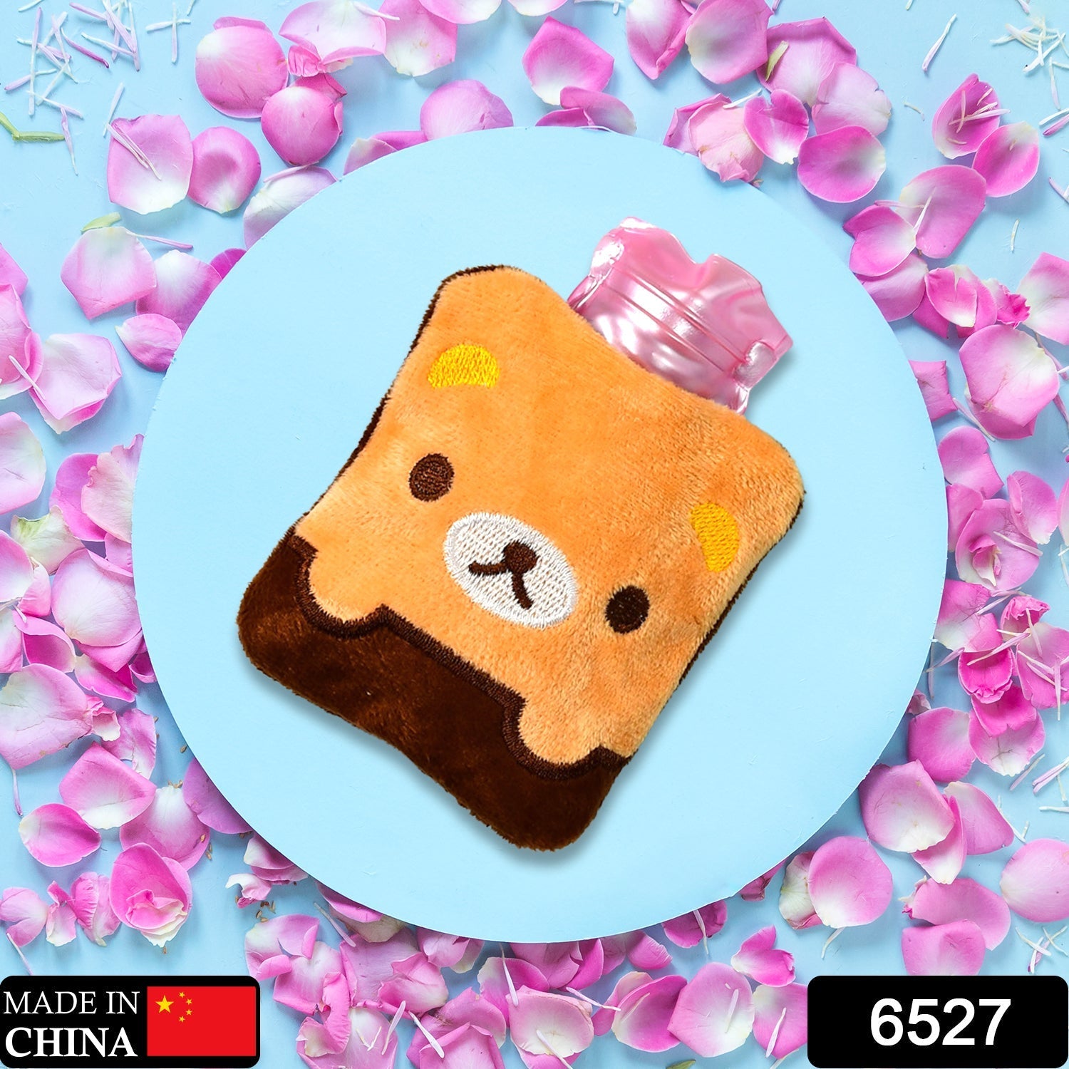 Brown Panda Print small Hot Water Bag with Cover for Pain Relief, Neck, Shoulder Pain and Hand, Feet Warmer, Menstrual Cramps. - Image 2