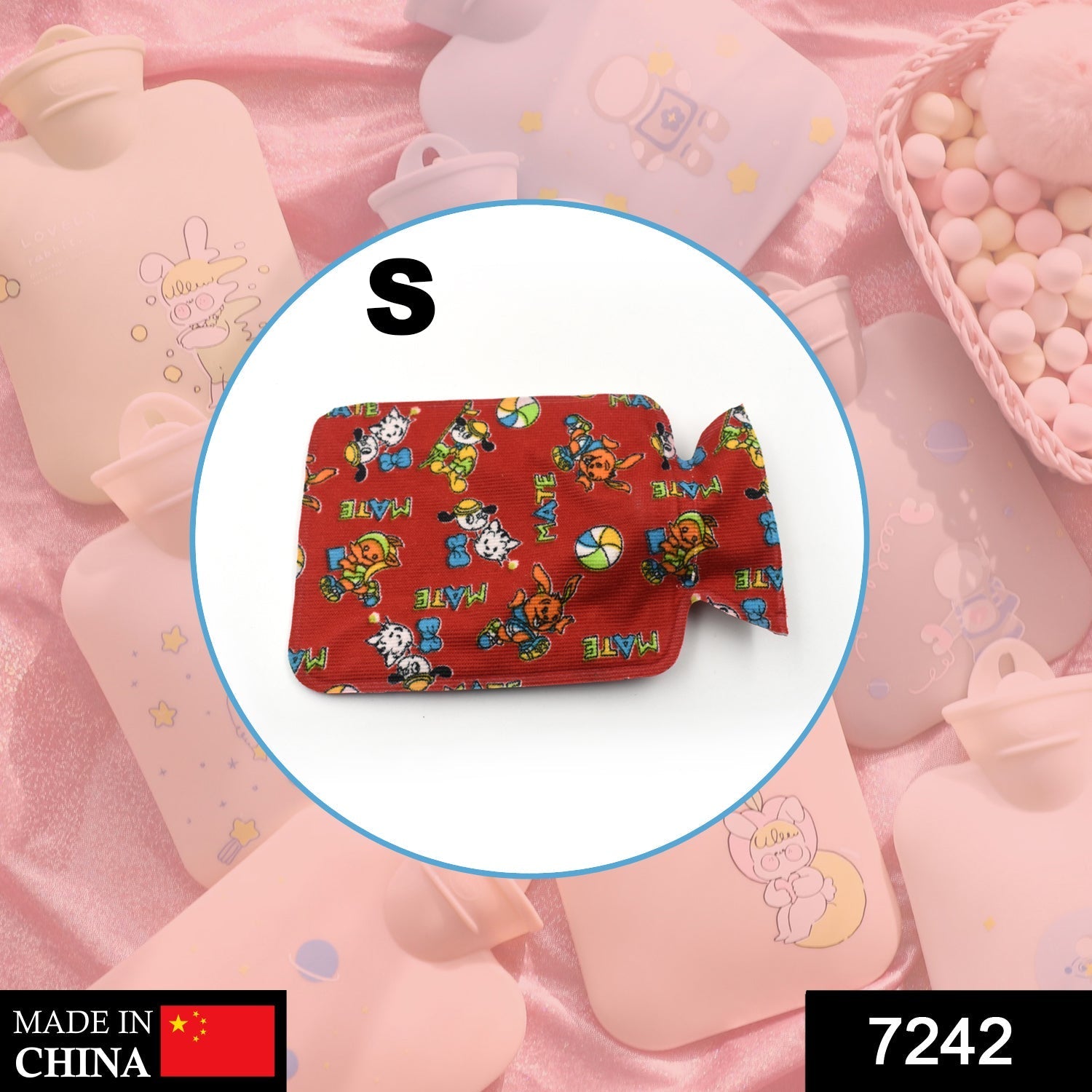 Personal Care Rubber Hot Water Heating Bag for Pain Relief (Small) - Image 2