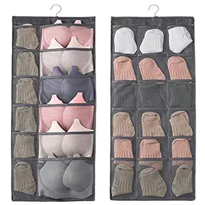 30 GRID CLOTH ORGANIZER WITH HANGER (X369)