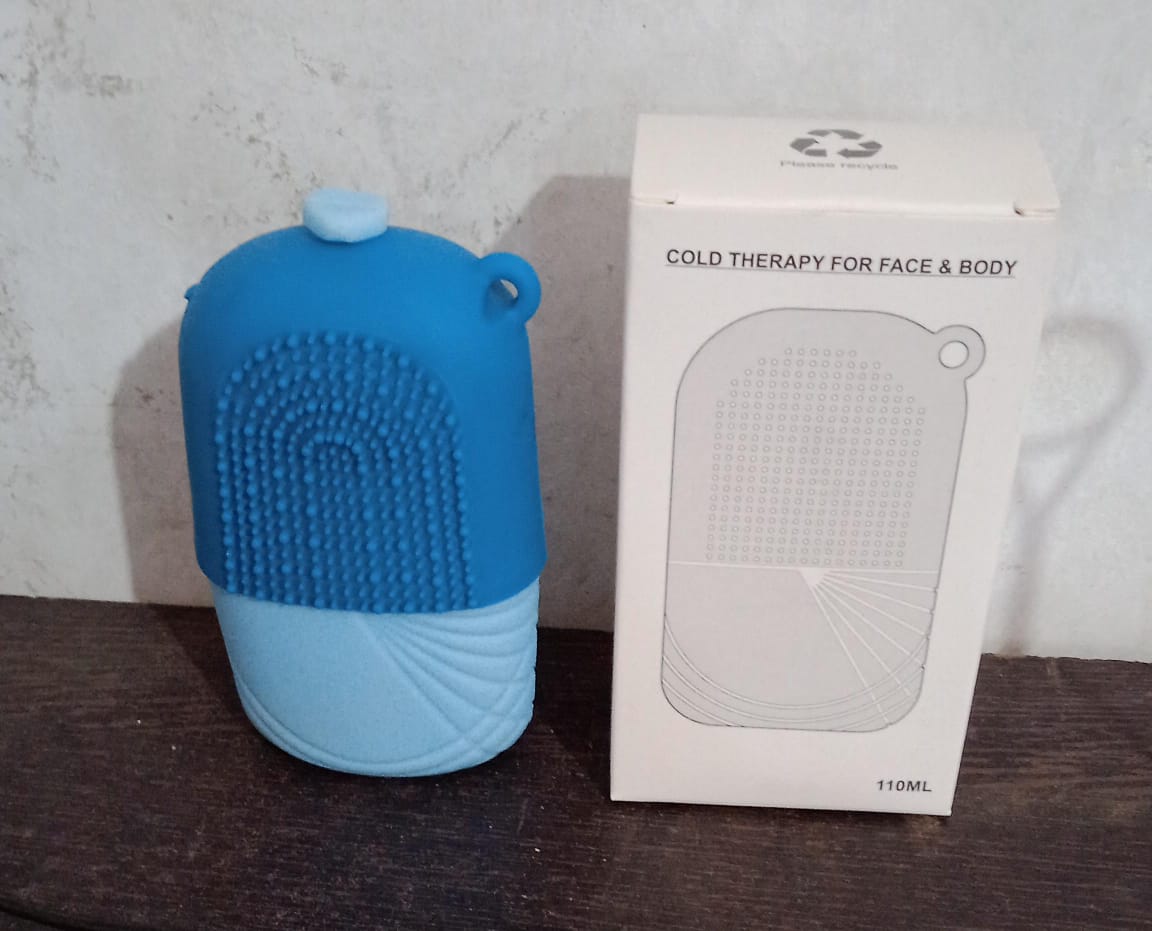 Ice Roller & Scrubber For Face | Face Massager | Reusable Silicone Facial Ice Roller For Glowing & Tighten Skin (1 Pc) (X1104) - Image 7