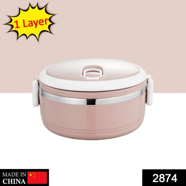 Multi Layer Stainless Steel Hot Lunch Box (1 Layer) - Image 2