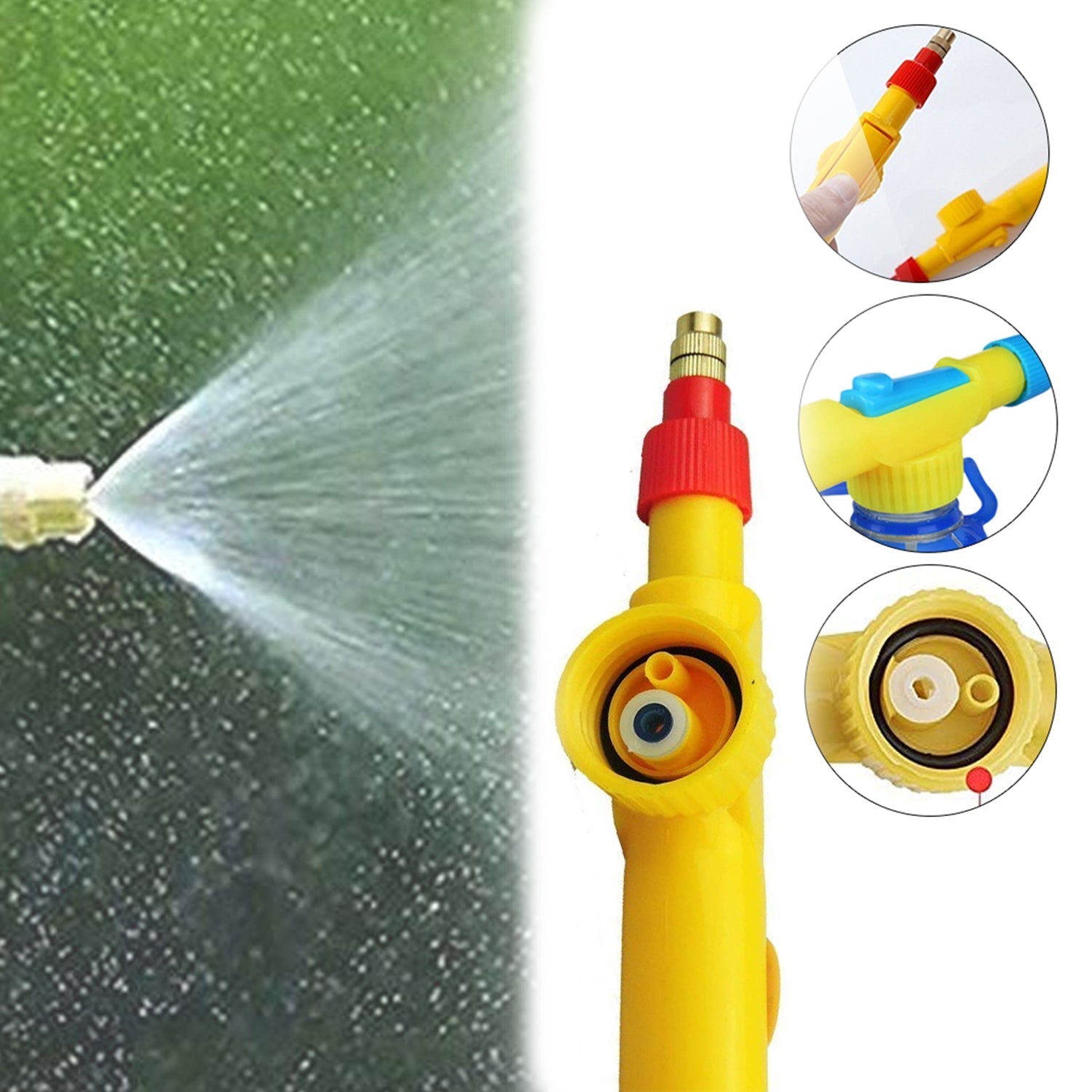 Bottle Sprayer for Plants Garden Pesticide Car Wash with Adjustable Brass Nozzle Sprayer (Handheld Pump) - Image 7