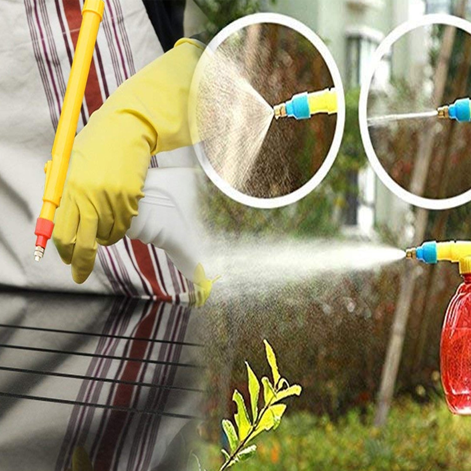 Bottle Sprayer for Plants Garden Pesticide Car Wash with Adjustable Brass Nozzle Sprayer (Handheld Pump) - Image 3