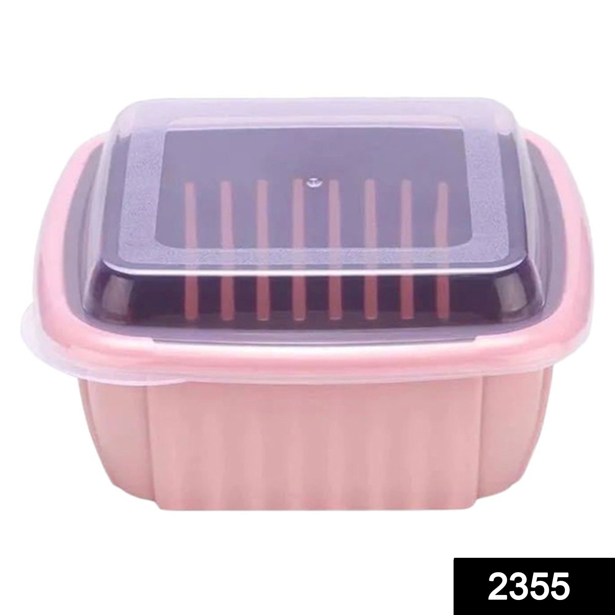 Double Layer Food Drainer Washing Basket with Collapsible Strainers Colander - Image 2