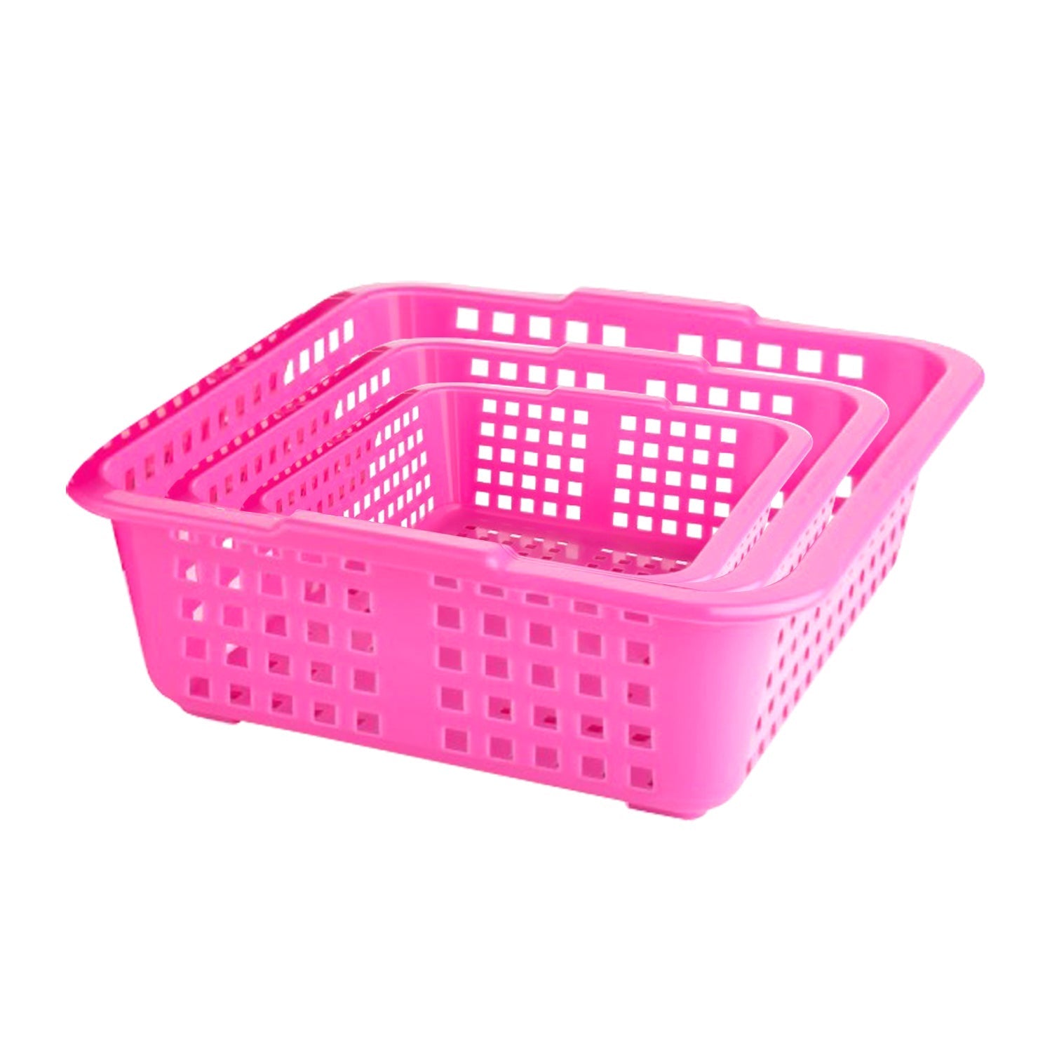 Plastic Multiple Size Cane Fruit Baskets (3 Size Large, Medium, Small) - Image 4