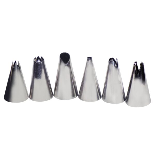 Cake Decorating Stainless Steel Nozzle (6pcs) - Image 4