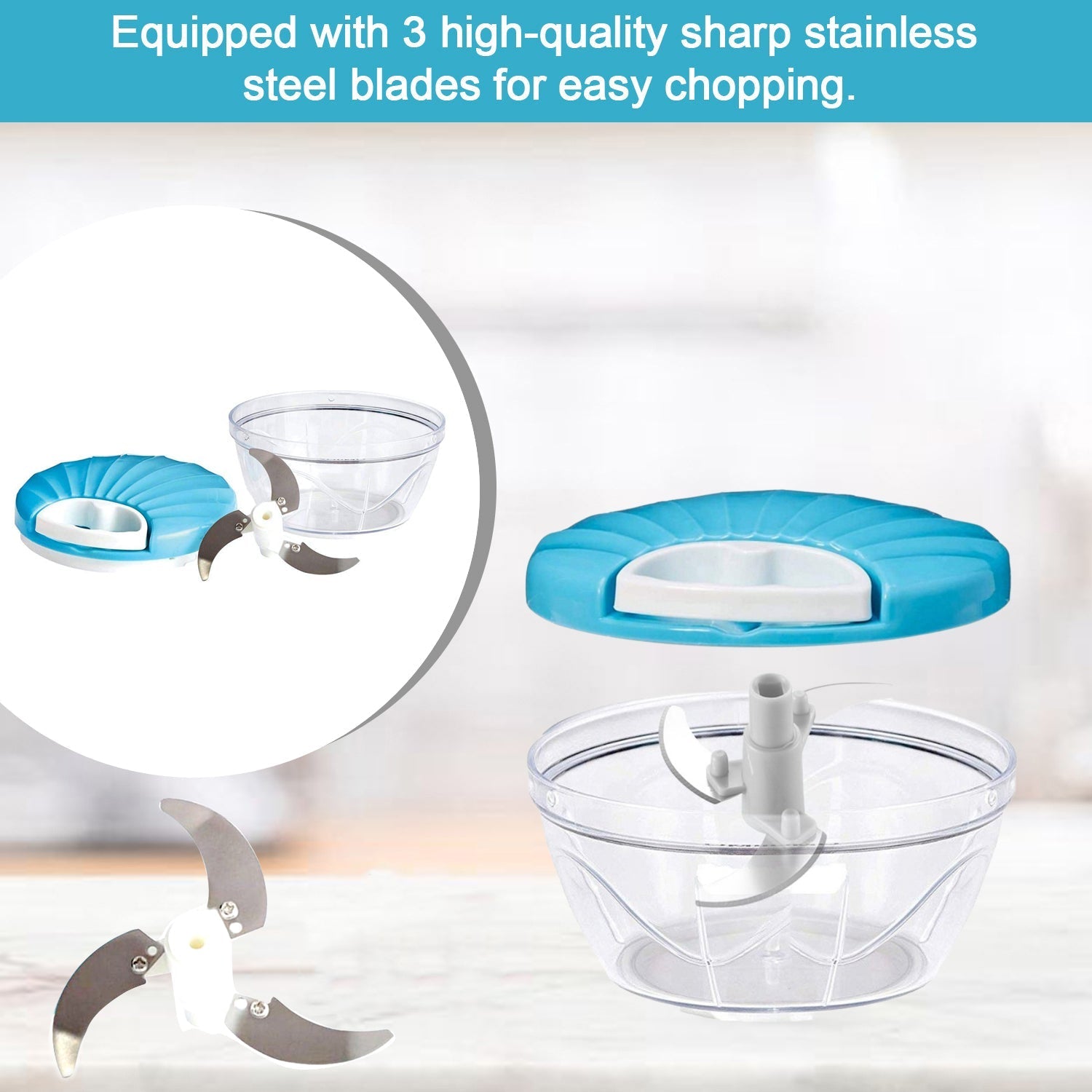 2in1 Speedy Chopper With Easy to Chop Vegetable - Image 8