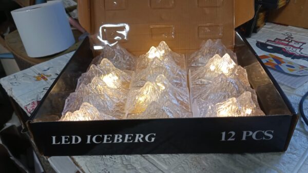 Unique Plastic Night Light: Flameless LED (Iceberg Design, Gift) - Image 7