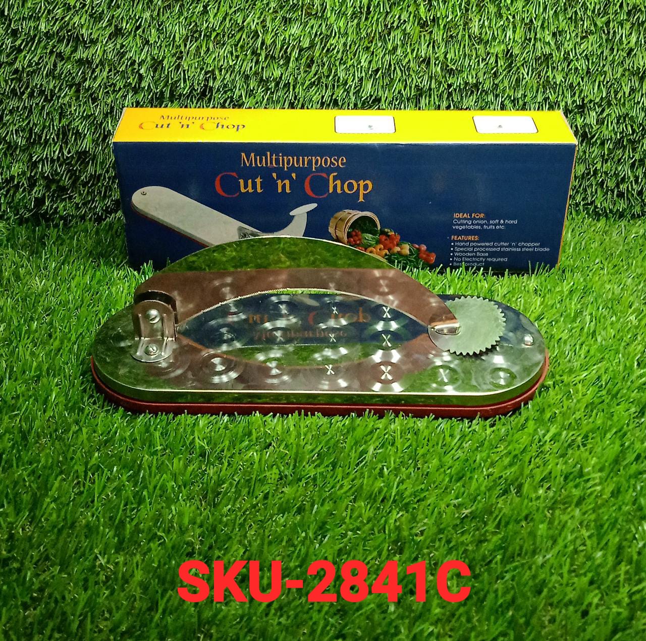 STEEL VEGETABLE CUTTER PREMIUM QUALITY CUTTER FOR FRUIT , VEGETABLE & MEAT CUTTING USE ( Color Box ) - Image 7