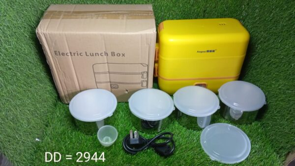 2Layer Electric Lunch Box for Office, Portable Lunch Warmer with Removable 4 Stainless Steel Container. - Image 9