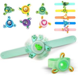 Led Light  Spinning Slap Kids Cartoon Bracelet Wrist Band (1 Pc) (X533)