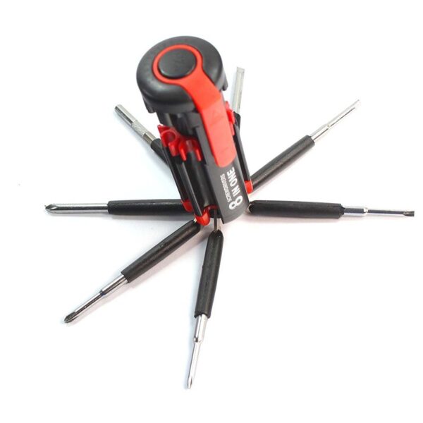 8 in 1 Multi-Function Screwdriver Kit with LED Portable Torch (X911) - Image 3