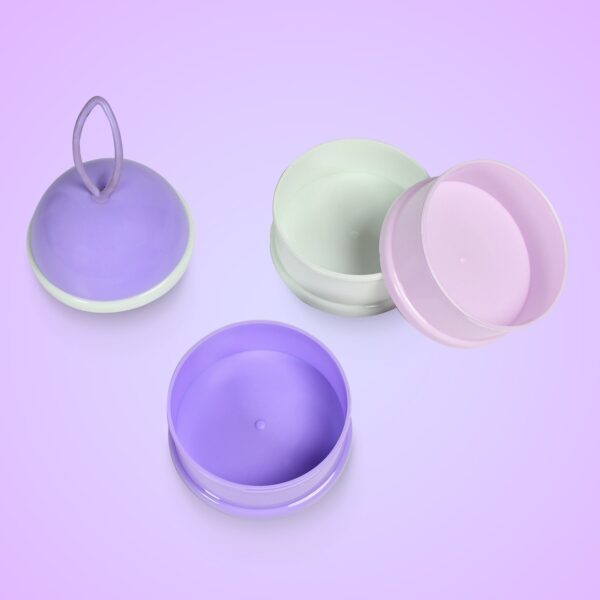 3 Layer Cute Portable Baby Food Milk Powder Storage Box Bottle Container Milk Powder Baby Food Container Bowl. (Purple) - Image 3