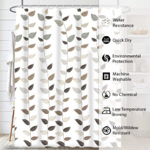 Pvc Shower Curtain ( With 12 Plastic hook ) (YS+X127)