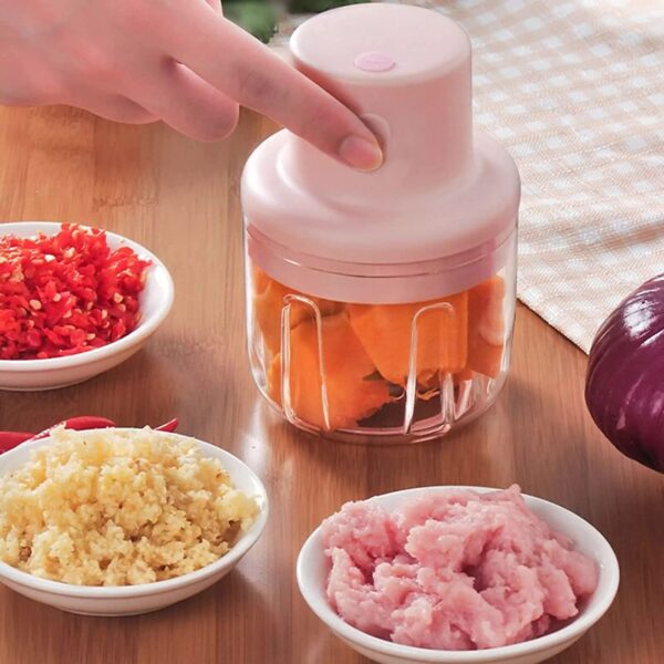 Electric Mini Garlic Chopper (250ml) (X617) - Image 2