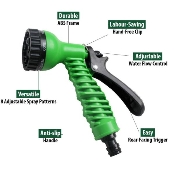 Plastic Garden Hose Nozzle Water Spray Gun Connector Tap Adapter Set (X471) - Image 2