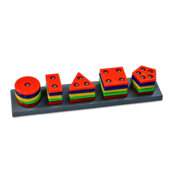 Geometric Brick - 5 Angle Matching Column Blocks for Kids - Preschool Educational Learning Toys.(X977) - Image 3