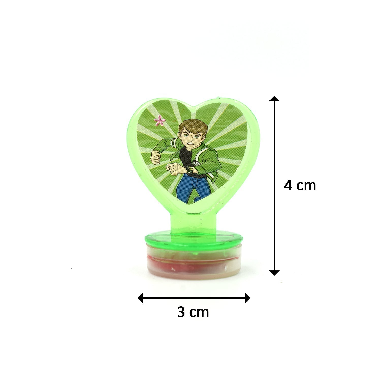 Unique Cartoon character Heart Shape Stamps 6 pieces for Kids Motivation and Reward Theme Prefect Gift for Teachers, Parents and Students (Multicolor) (X1025) - Image 4
