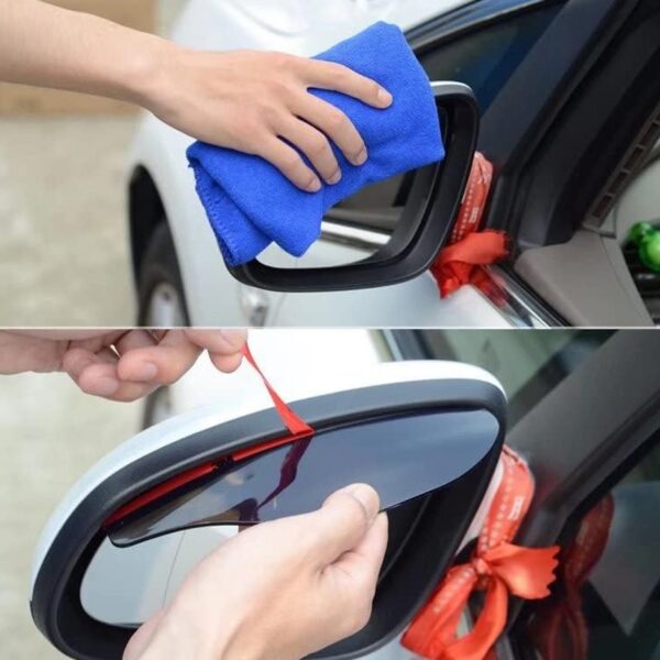 1 Pair Mirror Rain Protector Car Rearview Mirror Rain Blades Car Back Mirror  (2 Pcs Set) - Image 4