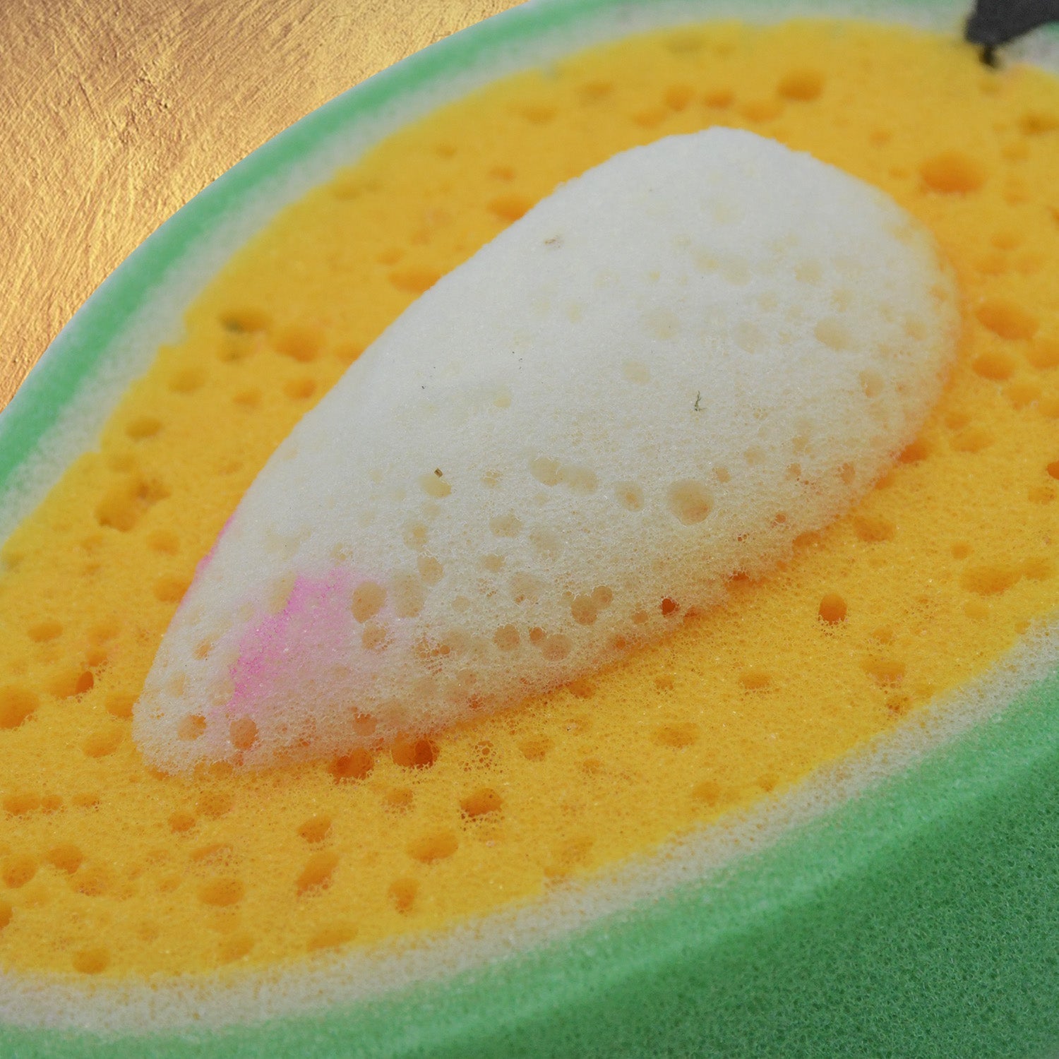 Multipurpose Mango Dish Sponge: Cleans Kitchen & Bath (Soft & Durable, 1 Pc) - Image 4