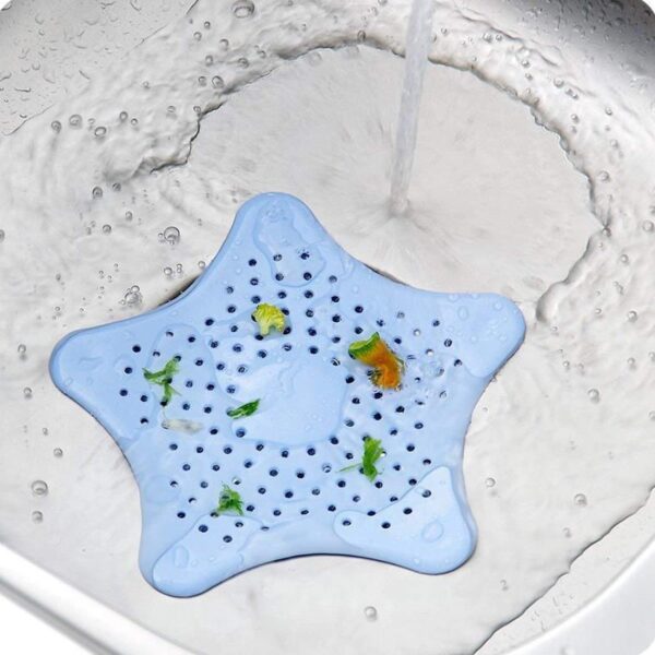 Star Drain Strainer: Catches Hair & Prevents Clogs (Kitchen/Bath) (X504) - Image 2