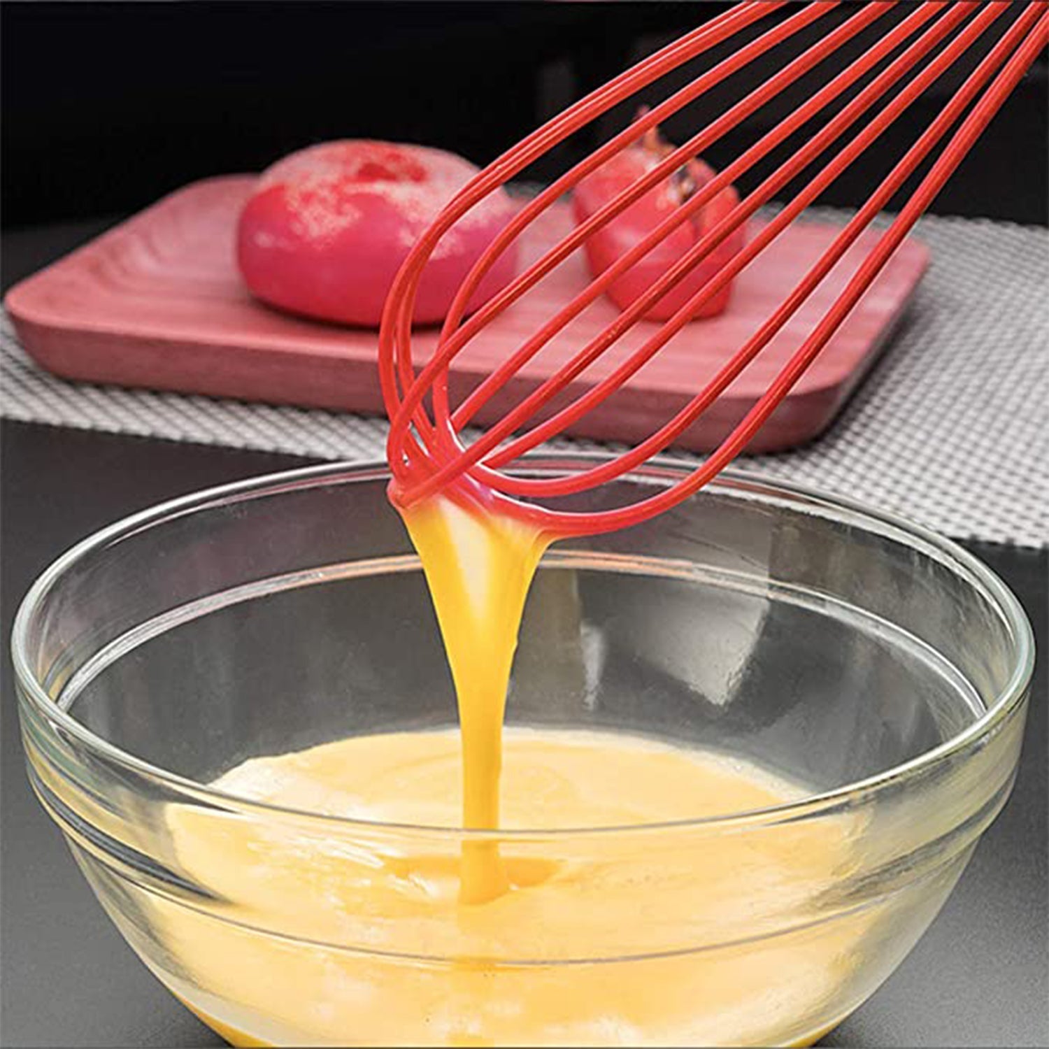 Manual Whisk Mixer Silicone Whisk, Cream Whisk, Flour Mixer, Rotary Egg Mixer, Kitchen Baking Tool. - Image 3