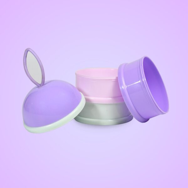 3 Layer Cute Portable Baby Food Milk Powder Storage Box Bottle Container Milk Powder Baby Food Container Bowl. (Purple) - Image 5