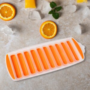 Water Bottle Ice Stick Tray with Push Pop Cubes
