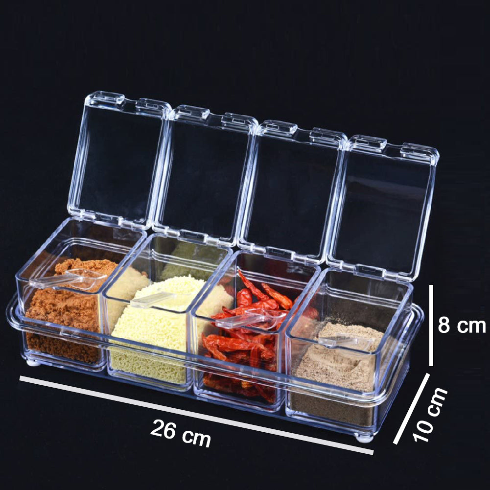 Crystal Seasoning Acrylic Box Pepper Salt Spice Rack - Image 5
