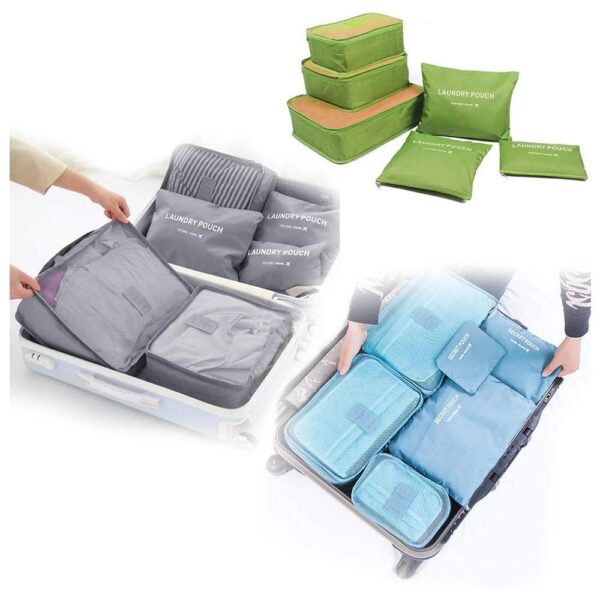 Cloth Organizer Pouch Laundry Zipper Bags (6 pcs) (X560) - Image 2