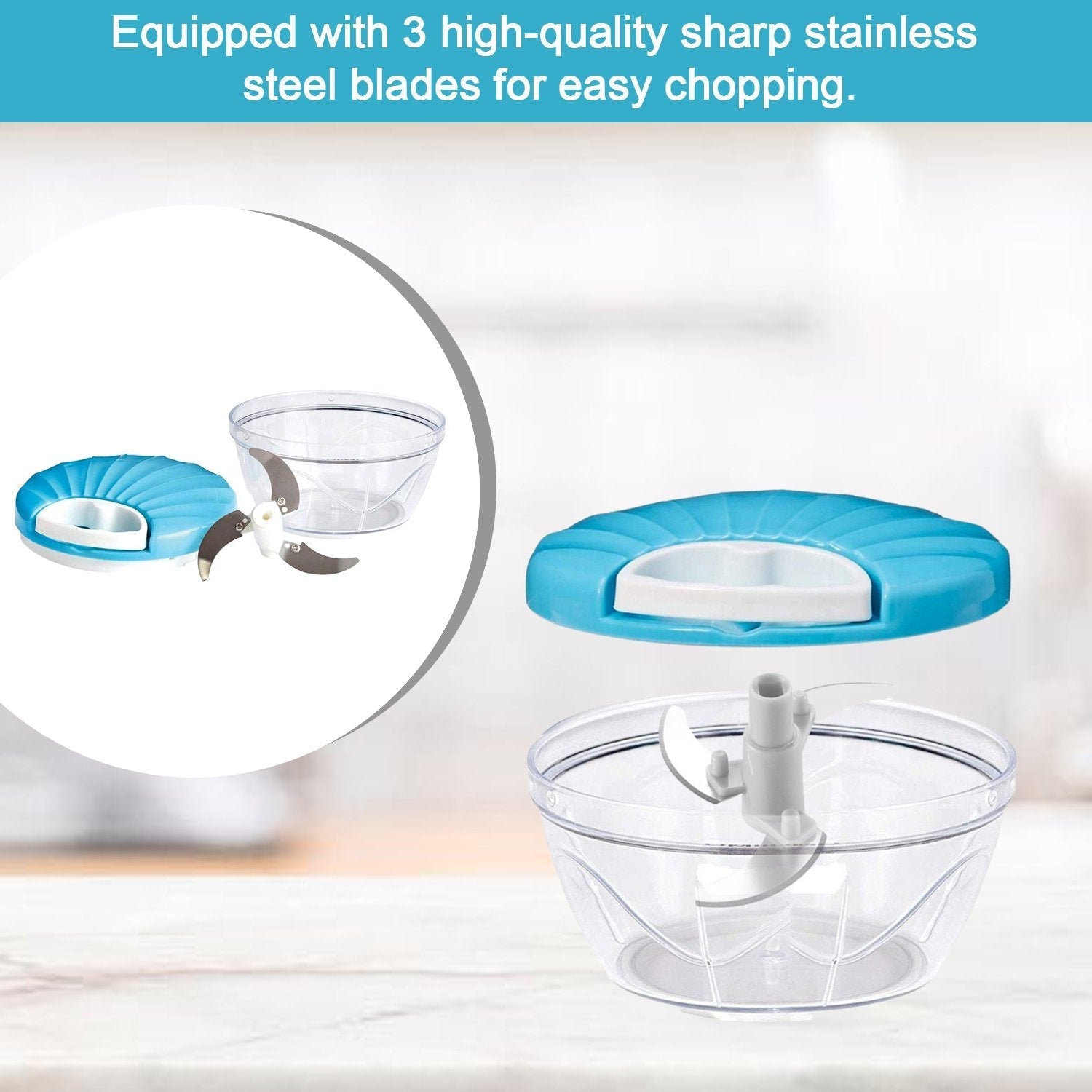 2in1 Speedy Chopper With Easy to Chop Vegetable - Image 9