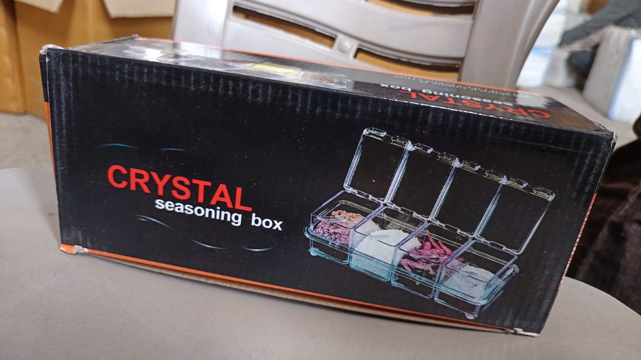 Crystal Seasoning Acrylic Box Pepper Salt Spice Rack - Image 9
