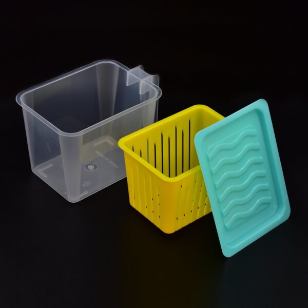 Fridge Storage Containers with Handle Plastic Storage Container for Kitchen(4 Pcs Set) (X1106) - Image 7